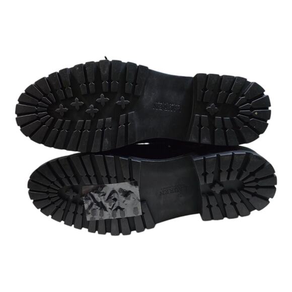 Lauren Ralph Lauren Carlee LACE UP HIKING Combat BOOTS Black/Black SIZE 11 New - Picture 3 of 15